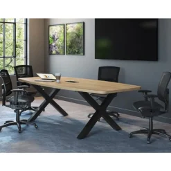 NDI Office Furniture Rustic Boat Shaped Conference Table^ Conference