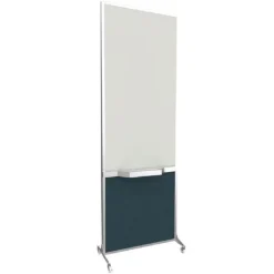 Screenflex Safe-Board Bullet-Resistant Portable Whiteboards^ Combination Boards|Mobile Reversible Boards