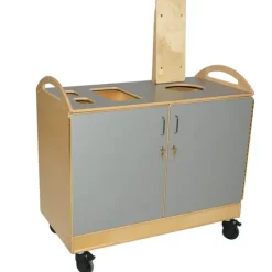 Wood Designs Sanitation Station^ Mobile Cabinets|Safety Stations