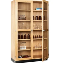 Diversified Spaces Science Storage Cabinet with Glass Doors^ Lab Storage|Bookcases