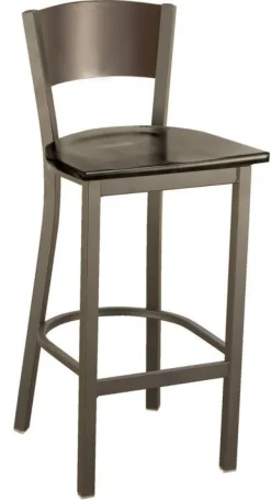 KFI Seating 3300 Series Cafe Barstool with Wood Seat and Back by KFI^ Cafe Stools|Stools