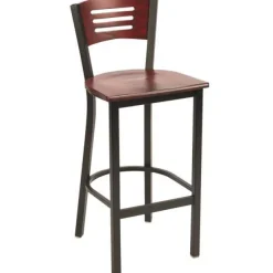 KFI Seating 3300 Series Cafe Barstool with Wood Seat and Back by KFI^ Cafe Stools|Stools