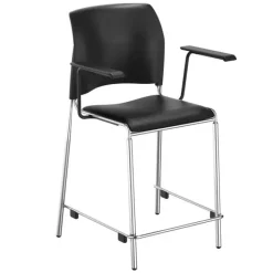 National Public Seating 8700 Series Cafetorium Plush Vinyl Arm Stool^ Cafe Stools|Stools