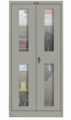 Hallowell 400 Series Combination Cabinet w/ Safety View Door (36'' W x 18'' D x 72'' H)^ Wardrobe Cabinets