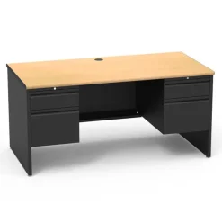 Virco 53 Series Teacher Desk w/ Double Pedestal^ Teacher Desks|Instructor Desks