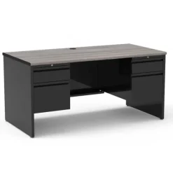 Virco 53 Series Teacher Desk w/ Double Pedestal^ Teacher Desks|Instructor Desks