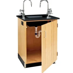 Diversified Spaces Service Island with Solid Epoxy Top^ Clean-Up & Portable Sink Units