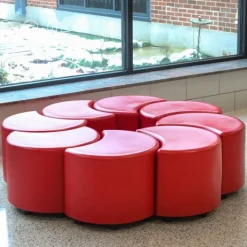 Tenjam Session Crescent Plastic Stool Seating^ Soft Seating|Flexible Seating