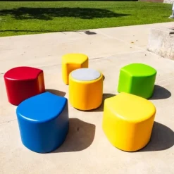 Tenjam Session Petal Plastic Stool Seating^ Soft Seating