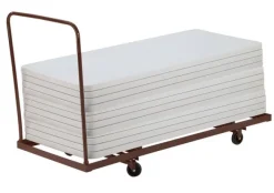 National Public Seating Set of 12 Folding Rectangle Tables (30'' x 72'') with Dolly^ Folding Tables & Chairs|Folding