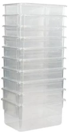 TotMate Set of 10 Translucent Trays (7-3/4'' W x 5-1/8'' H x 11-1/4'' D)^ Cubbies