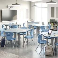 Allied Set of 24 Velocity Delta Desks & 24 Oracle 4-Leg Chairs Package^ Desk & Chair Packages|Classroom Desks & Chairs