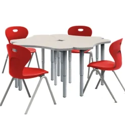 Allied Set of 120 Velocity Delta Desks & 120 Oracle 4-Leg Chair Package^ Desk & Chair Packages|Classroom Desks & Chairs