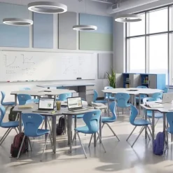 Allied Set of 24 Velocity Pinnacle Desks & 24 Oracle 4-Leg Chairs Package^ Desk & Chair Packages|Classroom Desks & Chairs