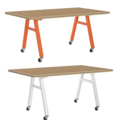 Diversified Spaces Shop Top A-Frame Tables^ Makerspace & Shop
