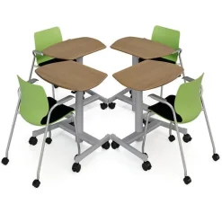 Smith System Silhouette Sit + Stand Student Desks^ Stand-Up Student Desks|Open Front School Desks