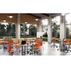 Smith System Silhouette Sit + Stand Student Desks^ Stand-Up Student Desks|Open Front School Desks
