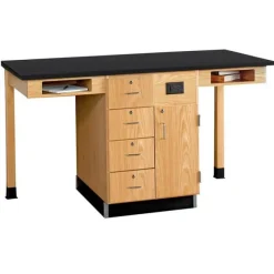 Diversified Spaces Single Face Science Service Island^ Science Workstations
