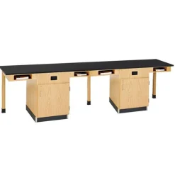 Diversified Spaces Single Face Science Service Island^ Science Workstations