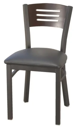 KFI Seating Slat Back Cafe Chair w/ Padded Seat^ Restaurant & Cafe|Cafe Chairs