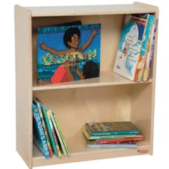Wood Designs Small Bookcase w/ Fixed Shelves (11'' D x 28'' H)^ Bookcases