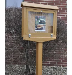 Frog Furnishings Small Hinged Outdoor Message Centers^ Outdoor Boards|Enclosed Boards