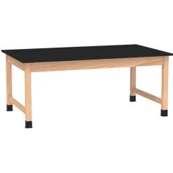 Diversified Spaces Solid Phenolic Resin Top Hardwood Science Table (42'' D X 60'' W)^ Science|Science Tables