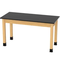 Diversified Spaces Solid Phenolic Resin Top Hardwood Science Table (24'' D X 48'' W)^ Science|Science Tables