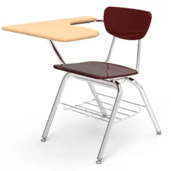 Virco Solid Plastic Chair Desk w/ Bookrack^ Combo Chair Desks