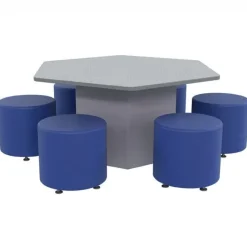 Marco Group Sonik Hexagon Table & Soft Seating Packages^ Dry Erase|Activity Table & Chair Packages