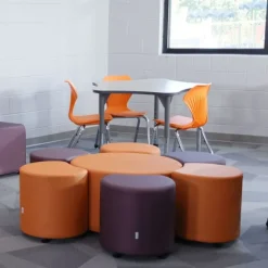 Marco Group Sonik Round Ottoman- 18'' H^ Active Seating|Soft Seating