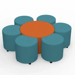 Marco Group Sonik Round Ottoman- 18'' H^ Active Seating|Soft Seating