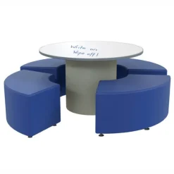 Marco Group Sonik Round Table & Soft Seating Packages^ Dry Erase|Activity Table & Chair Packages