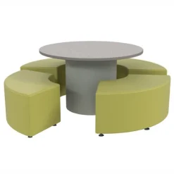 Marco Group Sonik Round Table & Soft Seating Packages^ Dry Erase|Activity Table & Chair Packages