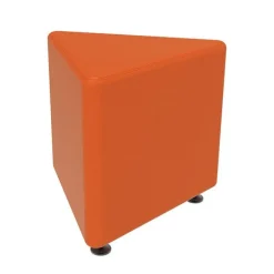 Marco Group Sonik Soft Seating Triangle Ottoman- 18'' H^ Soft Seating