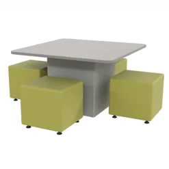Marco Group Sonik Square Table & Soft Seating Packages^ Dry Erase|Activity Table & Chair Packages