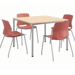 KFI Seating Spright Table & Lola Chair Set w/ Glides^ Cafe Table & Chair Sets|Cafe Tables