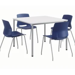 KFI Seating Spright Table & Lola Chair Set w/ Glides^ Cafe Table & Chair Sets|Cafe Tables