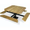 Ultra-Play 48" Square Traditional Single Pedestal Picnic Table^ Picnic Tables|Outdoor Picnic