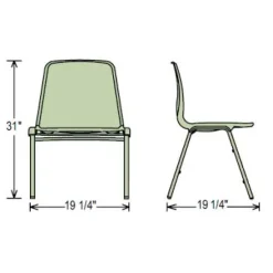 National Public Seating Stacking Shell Chair^ Plastic Stacking Chairs