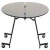 AmTab Standing Height Round Mobile School Cafeteria Tables^ Cafeteria|Cafeteria Tables