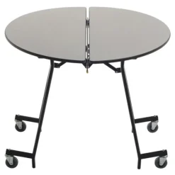 AmTab Standing Height Round Mobile School Cafeteria Tables^ Cafeteria|Cafeteria Tables