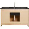 Diversified Spaces Stationary Clean Up Sink with Polyolefin Top^ Casework Cabinets|Clean-Up & Portable Sink Units