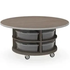 WB Mfg Stewart Round Workstations^ Tote & Bin Storage|Makerspace & Shop