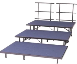 AmTab Straight Riser Set w/ Carpet Surface^ Stage Sets
