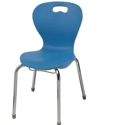 Columbia 24 Student Classroom Package w/ 18"H Omnia Chairs & Hexagon Solid Plastic Desks (5th-Adult)^ Desk & Chair Packages|Classroom Desks & Chairs