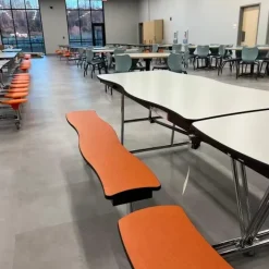 National Public Seating Swerve Mobile Bench Tables^ Cafeteria|Cafeteria Tables