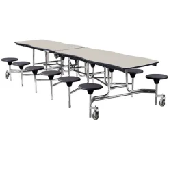 National Public Seating Swerve Mobile Stool Tables^ Cafeteria|Cafeteria Tables