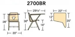 Virco Tablet Arm Chair Desk^ Combo Chair Desks