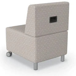 Mooreco Tablet Arm Lounge Chair w/ Front Casters^ Soft Seating|Tablet Arm